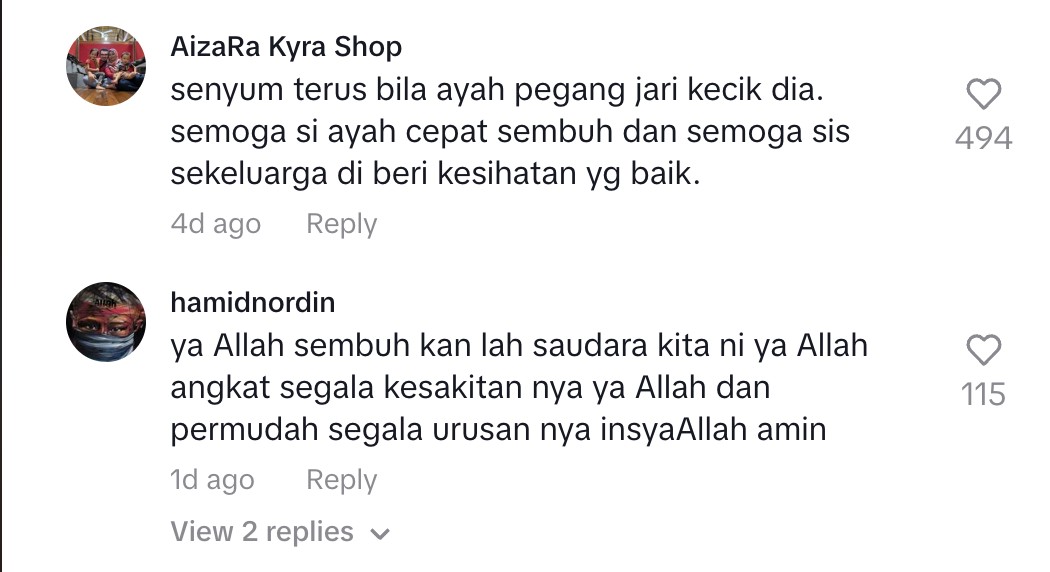 Bapa terlantar sakit